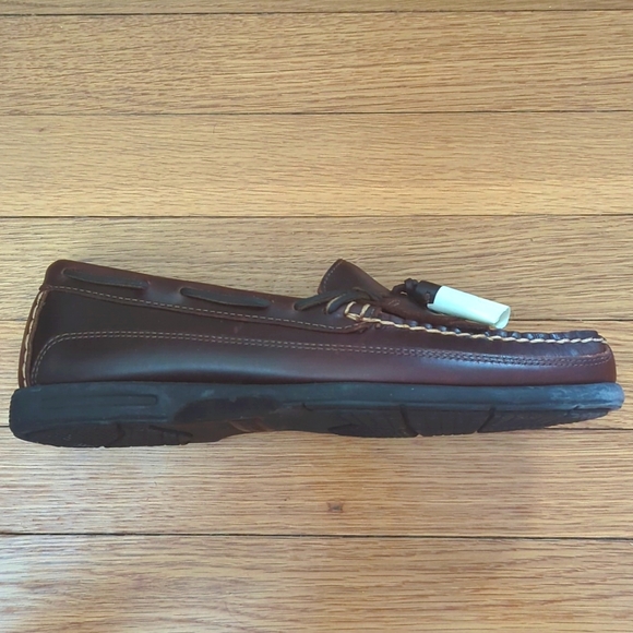 New! Dark Brown Leather Sperry Loafers - Men's Size 10M - Picture 3 of 8
